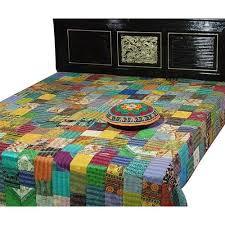 Patola Bed Cover - Cotton, Queen Size, Multicolor | Soft Comfort, Durable Fabric, Unique Design