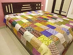 Kantha Patola Bed Cover