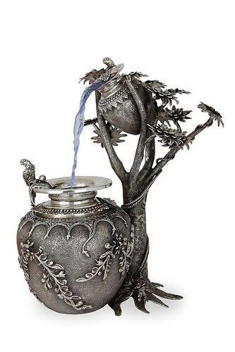 Silver Plated Antique Waterfall