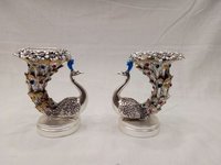 Silver Plated Candle Holders