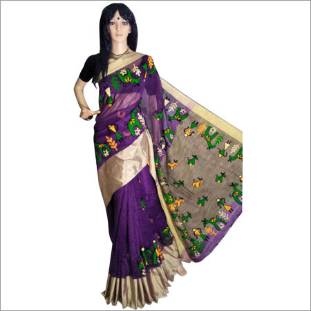 Ladies Terracotta Handwork Saree