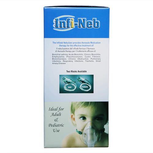 Nebulizer - Plastic, 15x10x5 cm, 500g | Portable, Electric, Easy Use, Adult & Child Use, 0.2ml/min Nebulization Rate, 5 Microns Particle Size