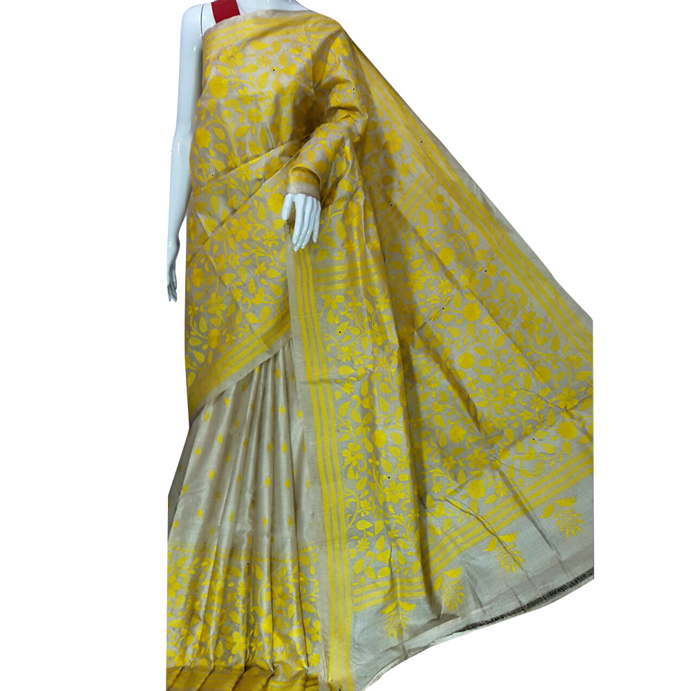 Ladies Kantha Stitched Saree