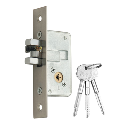 Silver Metcraft Aluminium Wooden Profile Lock ( 4 Way Sliding Lock)