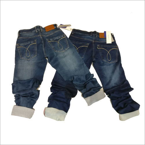 Men's Fancy Jeans - Denim Material, Slim Fit , Zipper Fly Closure, Regular Waist, Skinny Style in Blue