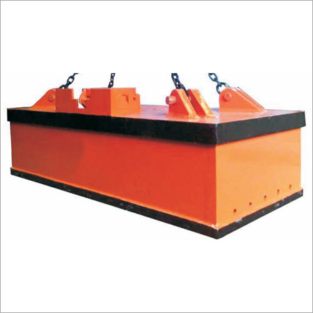 Orange Rectangular Lifting Electro Magnet