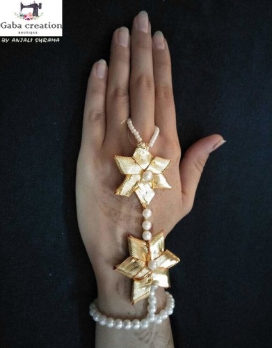 White And Golden Handmade Jewellery