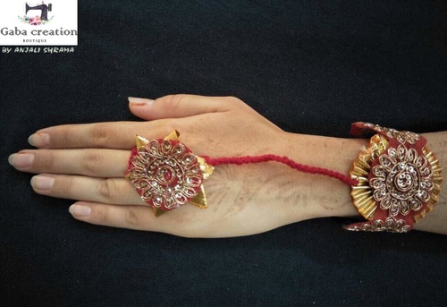 Red And Golden Handmade Jewellery