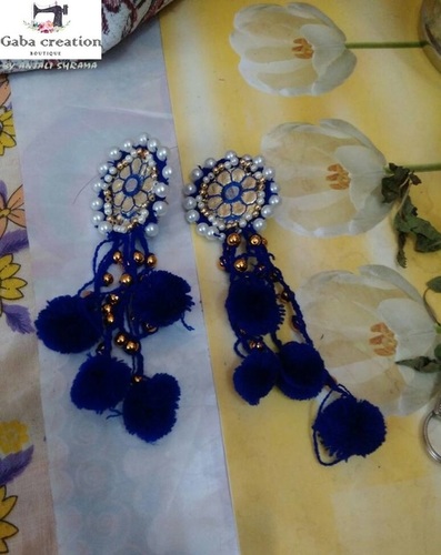 Blue And Golden Handmade Jewellery