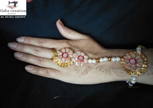White And Golden Handmade Jewellery