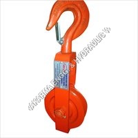 Yellow Single Sheave Wire Rope Pulley