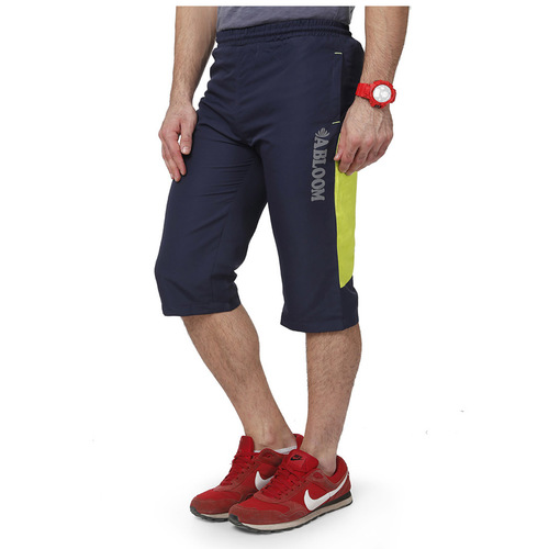 Mens Nevy and Green Capri - NS Polyester, Sizes S, M, XL, XXL, Navy and Green Color, Designed for Summer Style | Stylish and Comfortable Shorts for Men