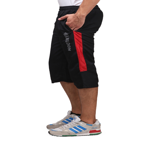 Mens Black And Red Capri - Ns Polyester Material, Available In Sizes M-xxl | Stylish Summer Lower For Men With Inside High Quality Net