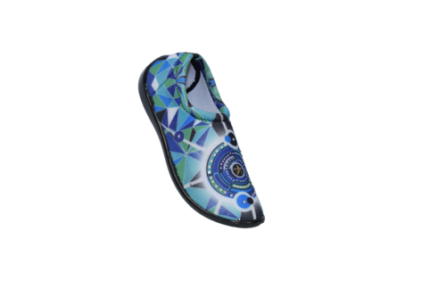 Flat Bellies - PU Outsole, Size 5-8, Multicolor | Fade-Resistant Print, Cushioned Lining for Comfort, Easy to Clean, Ideal for Winter Walking
