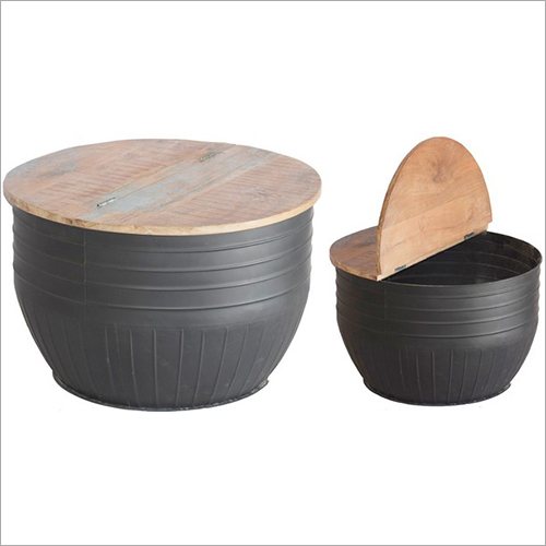 Iron Drum Table Design Type: Wheel Throwing