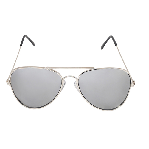 Aviator Unisex Sunglasses - Stainless Frame, Silver Gradient Lenses | 100% UV Protection, Comfortable Nose Pads, Attractive Packing