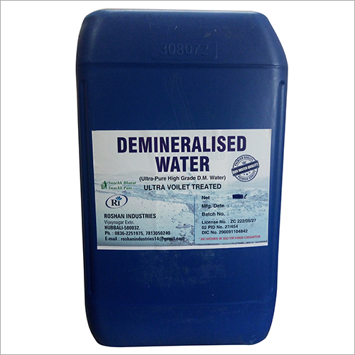 Deminerilised Water Ultra Voilet Treated