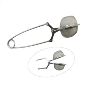 Black And Silver Tea Ball Infuser With Handle
