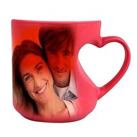 Sublimation Heart Handle Printed Mug