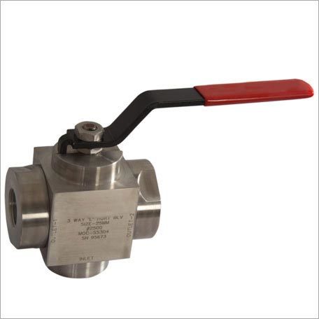 Three Way Ball Valve Power: Pneumatic Volt (V)
