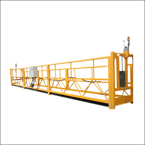 Hanging Platform - Steel, 7500x690x1460 mm, Yellow | Rated Power 1.8x2 kW, Capacity 800 kg, Hoist Model LTD-8, Rated Speed 8.3 RPM, Manual Operation with Remote