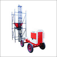 Tower Hoist - Mild Steel, 300 Feet Height, Capacity 1000 Kg, Red And White | Manual Control, Isi Mark Safety, Lock Arrangement, 33 Mtr./minute Speed