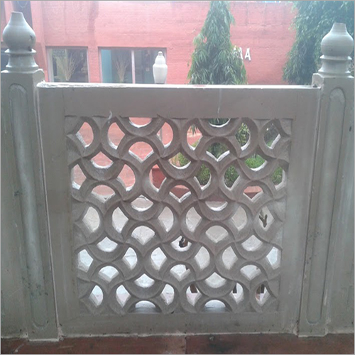 White 3d Stone Jali