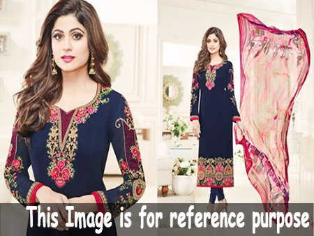 Cotton Salwar Kameez - Pure Georgette Top Customized Size 12 Beautiful Colors Full Sleeves Quick Dry Anti-Wrinkle Features
