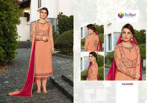 GEORGETTE SALWAR KAMEEZ WITH EMBROIDARY WORK