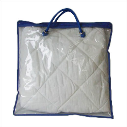 PVC Bed Sheet Bag - Transparent Zipper Closure | High Strength Handles, Versatile for Bedding Storage, Festive Gifting, and Home Furnishings