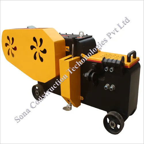 Yellow Movable Rebar Cutter Machine