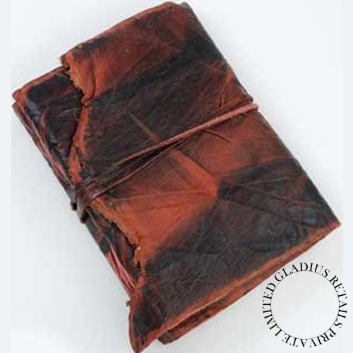 Recyclable Black Color Leather/Pu Leather Diary