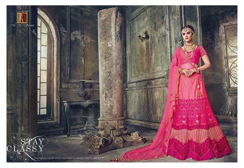 Heavy Bridal Designer Party Wear Lahenga Saree