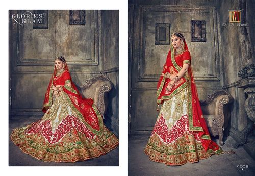 Indian Heavy Bridal Designer Lahenga Saree