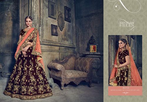 Heavy Party Wear Lahenga Style Saree By SMART ETHNIC STORE