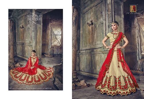 Indian Heavy Bridal Wedding Lahenga Style saree
