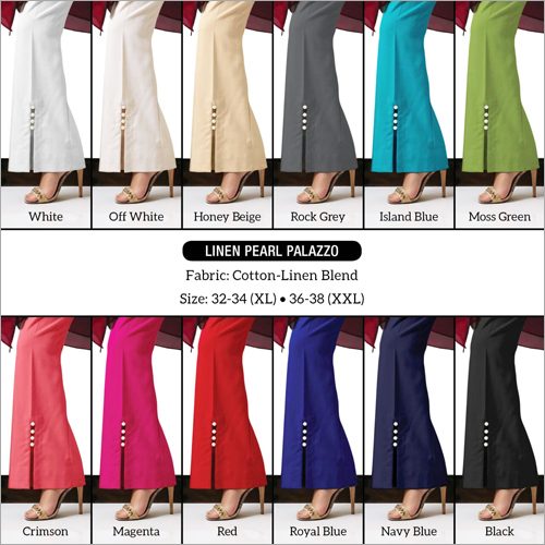 Linen Pearl Palazzo
