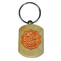 Fancy Wooden Engraving Keyring