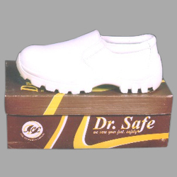 Electrical Safety Shoe - Leather Upper, PU Outsole, Size 7-10 | White Color, Lightweight 150-230g, 1 Year Warranty