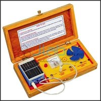 Solar Energy Kit - Wooden Case | Demonstration Kit, Educational Tool, Energy Conversion, Portable Design, Includes Solar Panel, Motor Fan, Led, Music Chip, Voltmeter