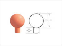 Rcc Bollard - 150mm Base, 300mm Diameter, 800mm Height, Orange | Attractive, Durable, Easy Install, Weatherproof, Smooth Finish