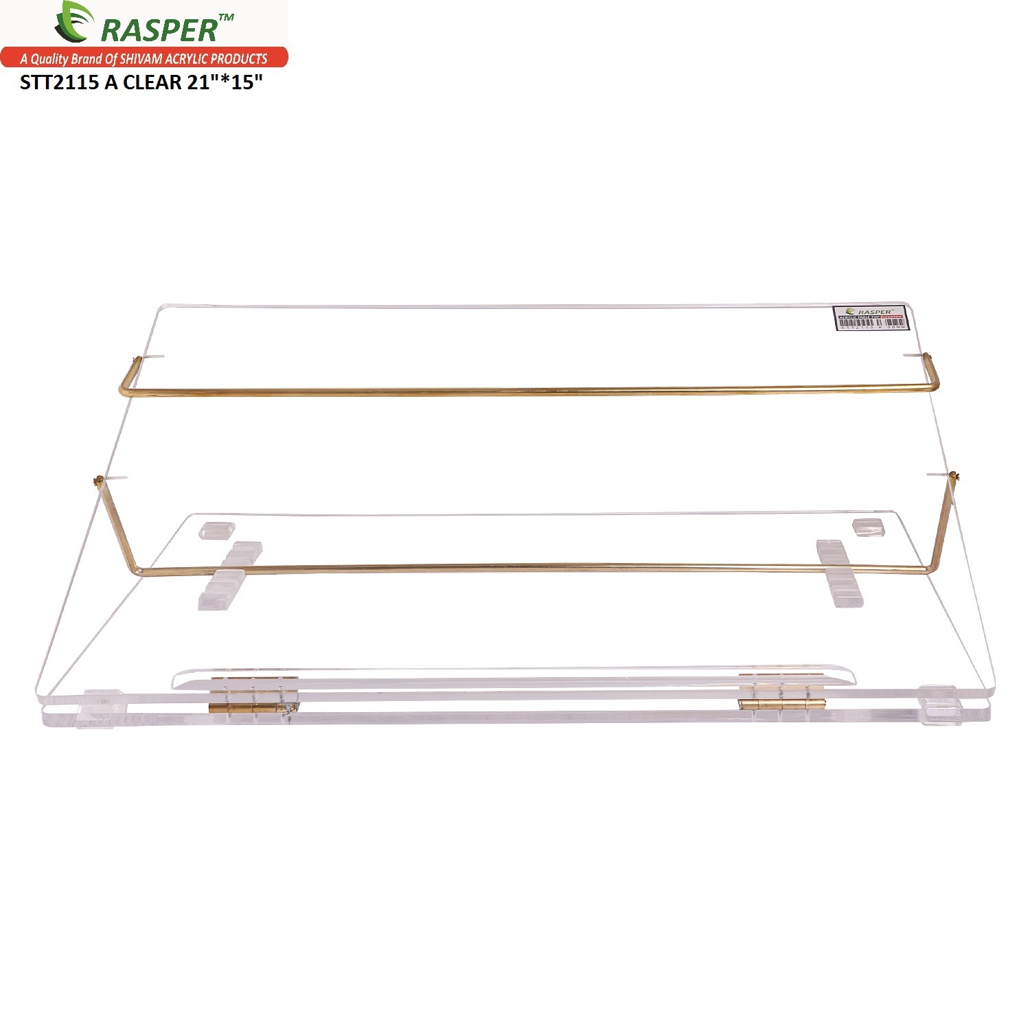 Rasper Acrylic Writing Desk Clear (Standard Size 21x15 Inches) Premium Quality