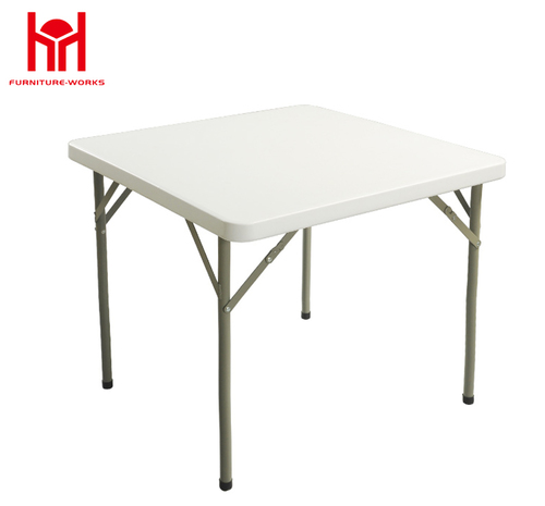 Granite White Square folding table