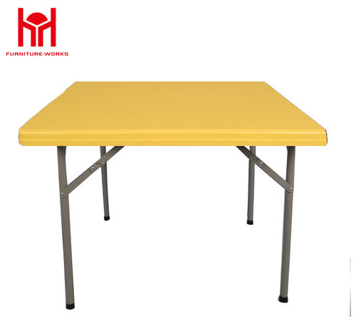 Yellow Square Folding Table