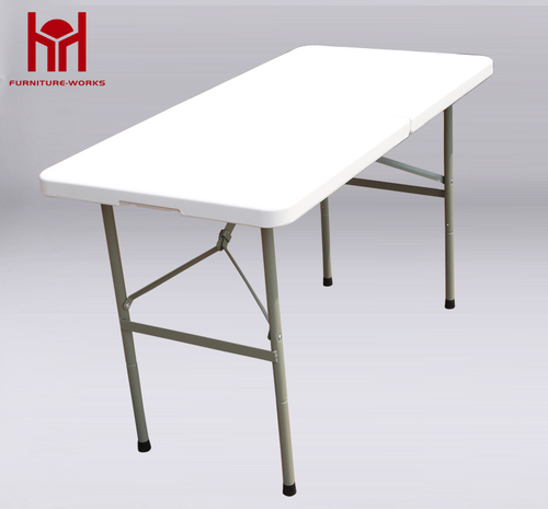 Granite White 4-Foot fold-in-half table