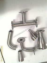 TRI Clover Fittings - Stainless Steel, 1-4 Inch, Silver, -65 to 200Â°C Temperature Resistance | Industrial Use, Painted Finish, OD Groove PCD THK Dimensions