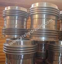 Double Axial Bellow With Pipe - Stainless Steel, Round Head Code, Silver Color | Designed for Pipe Applications, Durable Performance