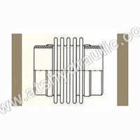 Rectangular Metal Expansion Joints - Stainless Steel, Painted Surface Treatment , Rectangle Shape for Pipe Usage in Silver