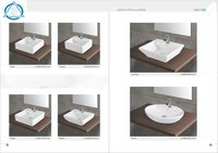 Cera Wash Basin - Ceramic, Square/oval Shape, Countertop Mount | Durable Material, Elegant Design, Stain Resistant, Space Saving, Easy Installation, Easy To Clean