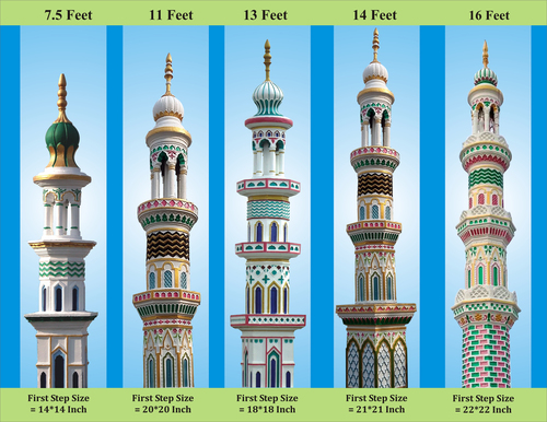 Multi-Color Rcc Minar